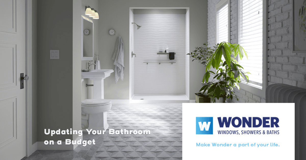 marble white bathroom with white door