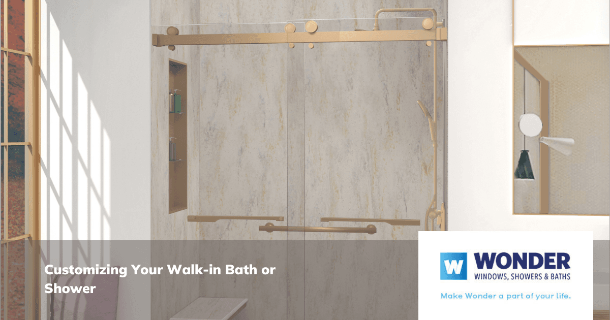 Bathroom shower marble