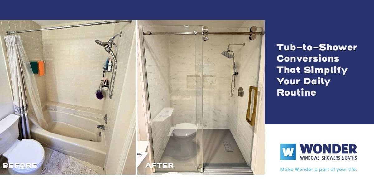 Tub to shower conversion