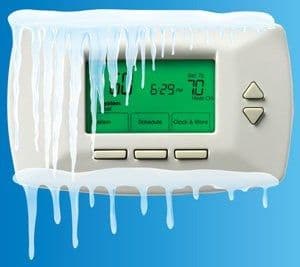 frozen thermostat