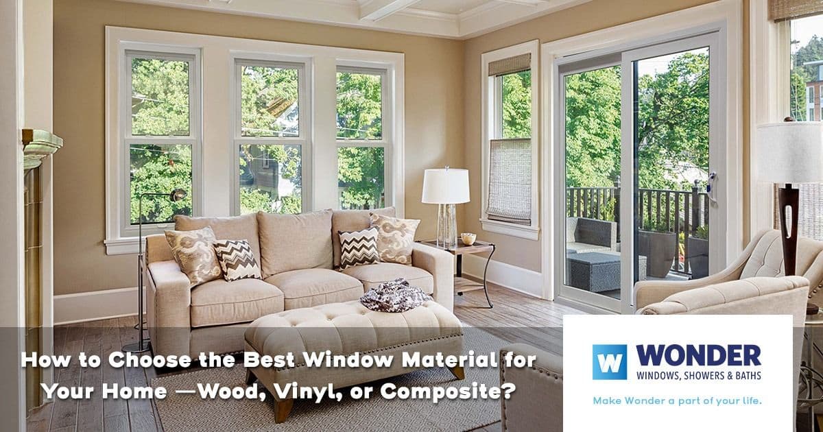 living room and windows