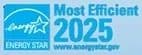 A logo badge for Energy Star Most Efficient 2025.